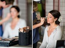 Maine Barn Wedding Bridal Makeup Photography