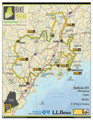 BikeMaine Route Map Destination Travel Tourism Wedding