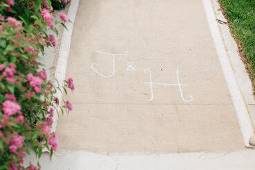 Maine Barn Wedding Custom Runner