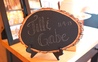 Rustic Wedding Chalk Board 