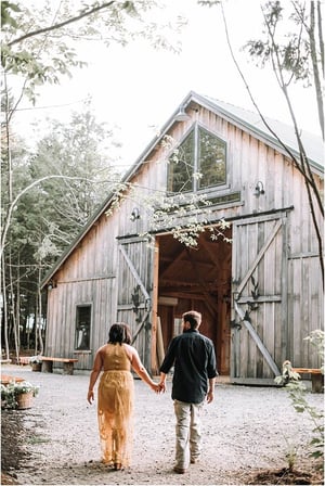 granite ridge maine barn wedding