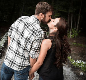 granite ridge maine wedding couple