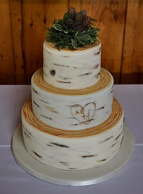 Maine Rustic Wedding Cake