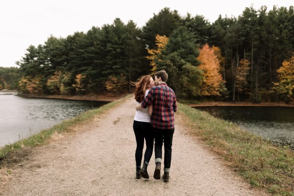 granite ridge maine wedding couple