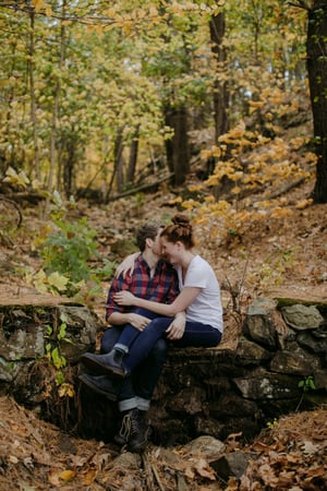 granite ridge maine wedding couple