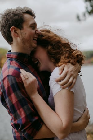 granite ridge maine wedding couple