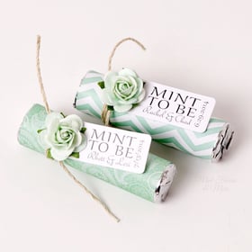 maine wedding, barn, new england, wedding favors, guest friendly, rustic wedding, mint, custom wrapper