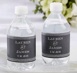 maine wedding, barn, new england, wedding favors, guest friendly, rustic wedding, custom label, water bottle